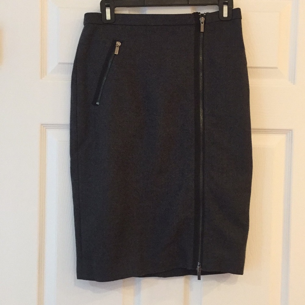 J.Crew Wool Asymmetrical Zipper Skirt